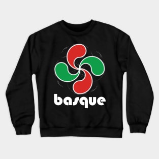 Basque design Basque Pride Lauburu Four Heads Symbol graphic Crewneck Sweatshirt